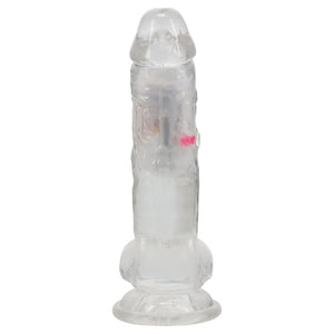 REALROCK clear 7 inch LED vibrating dildo with remote – image 7