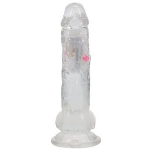 REALROCK clear 8 inch LED vibrating dildo with remote – image 7