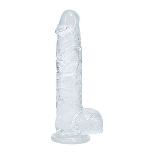 REALROCK crystal clear clear 5 inch dildo with balls – image 2