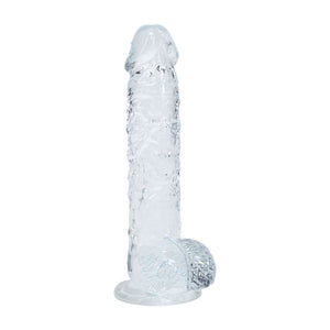 REALROCK crystal clear clear 5 inch dildo with balls – image 3