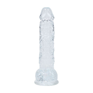 REALROCK crystal clear clear 5 inch dildo with balls – image 4