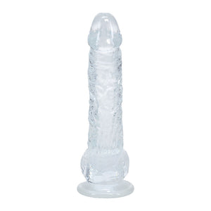 REALROCK crystal clear clear 5 inch dildo with balls – image 5