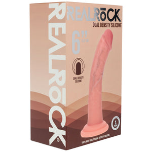 REALROCK flesh 6 inch curved silicone dildo – image 6