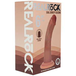 REALROCK tan 6 inch curved silicone dildo – image 6