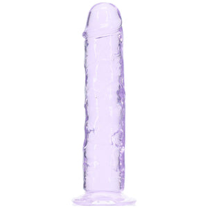 REALROCK crystal clear purple 5 inch slim dildo – image 3