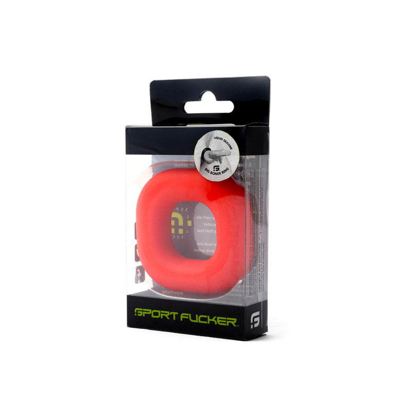 Sport Fucker Cock Ring – Body-Safe Silicone – Red