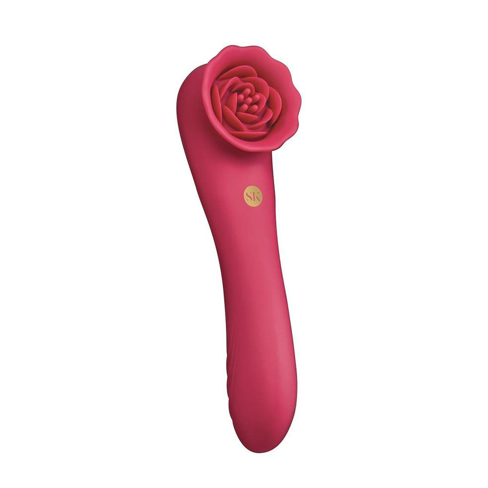Secret Kisses Vibrator – USB Rechargeable, Body-Safe Silicone – Red – 18.8 cm