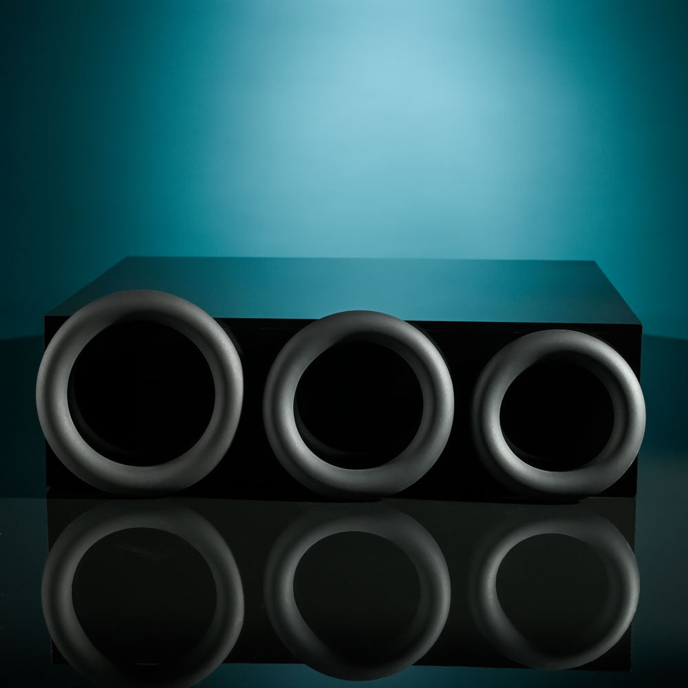 Selopa Cock Rings – Set of 3 Sizes – Black