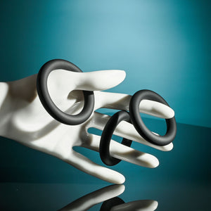 Selopa 3 Ring Circus black silicone cock ring set – image 6