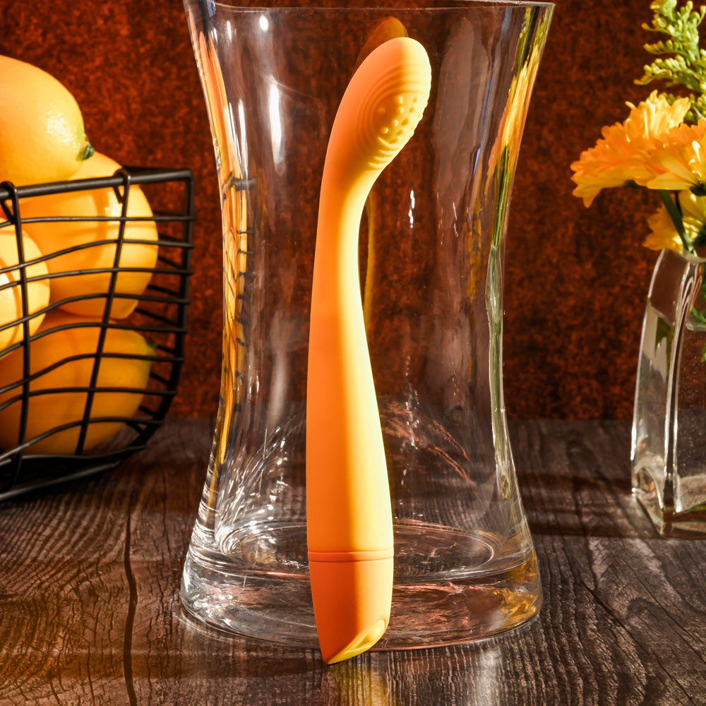 Selopa Vibrator – USB Rechargeable, Body-Safe Silicone – Yellow – 18.4 cm
