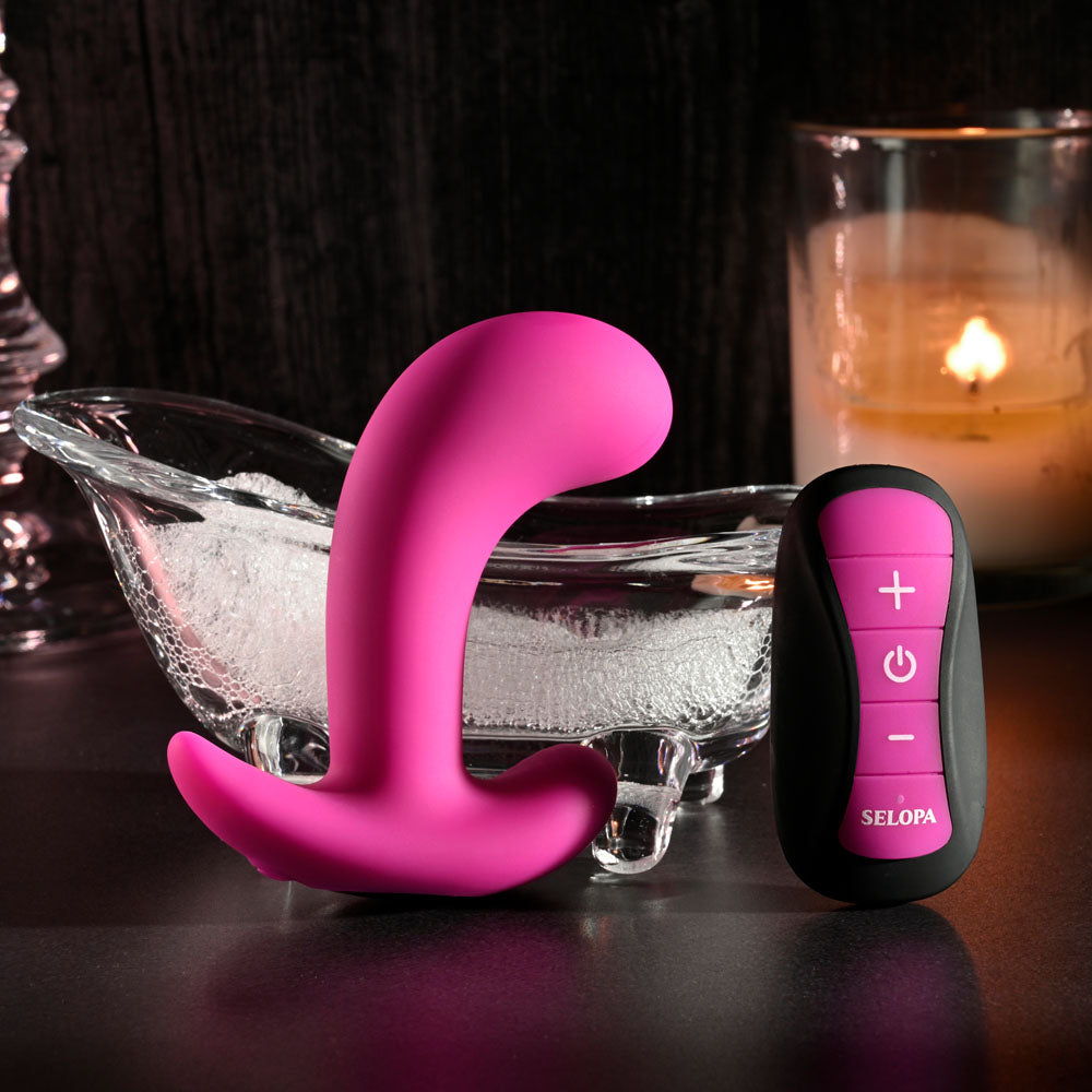 Selopa Vibrator – USB Rechargeable, Body-Safe Silicone – Pink – 9.5 cm