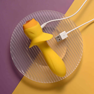 Selopa Mellow Yellow Vibrating Butt Plug with Gem Button – image 8