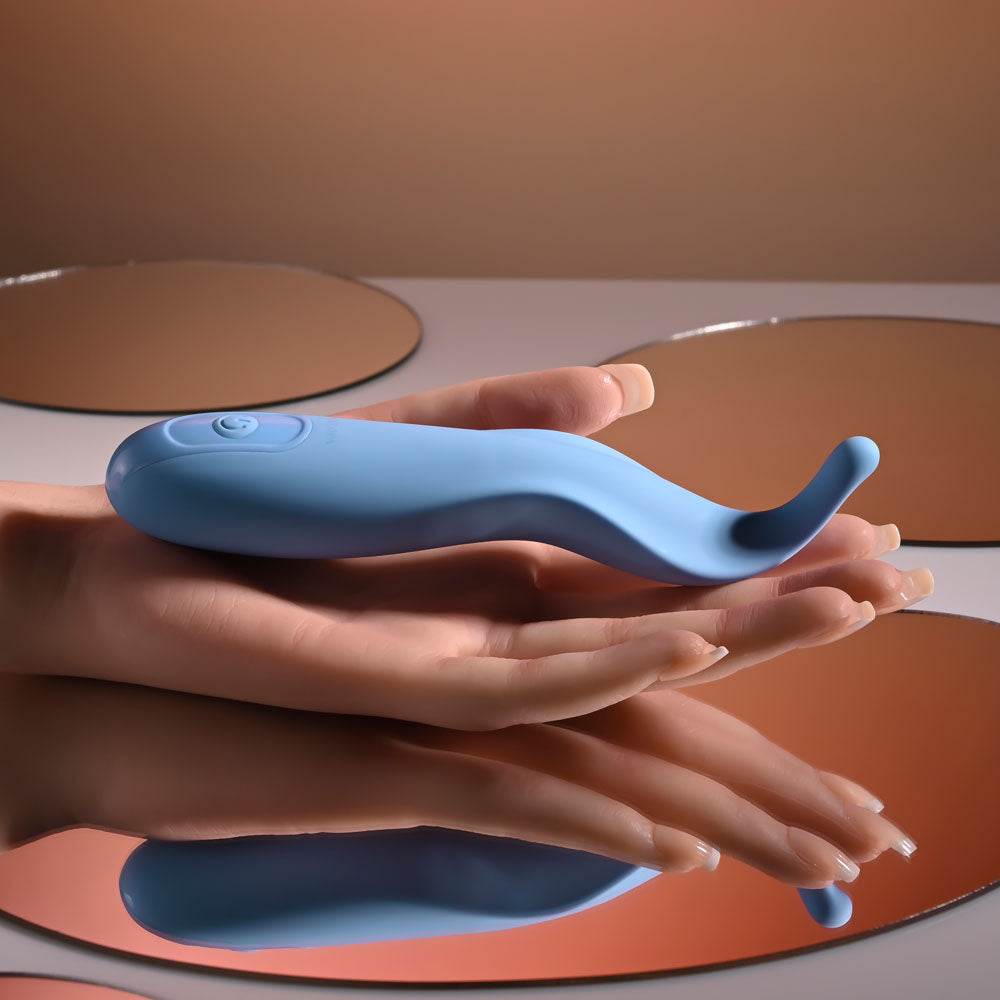 Selopa Stimulator – USB Rechargeable, Body-Safe Silicone – Blue – 16.2 cm