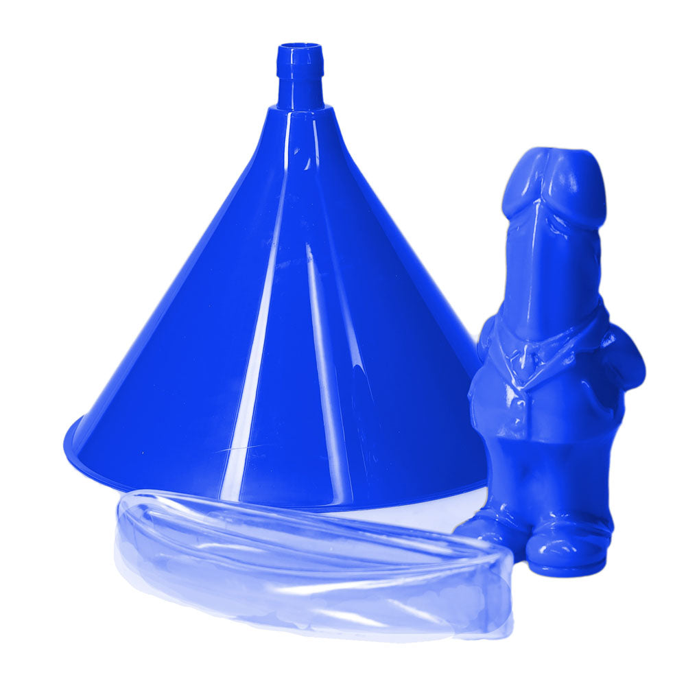 S-LINE Novelty Beer Bong – Fun Design – Blue