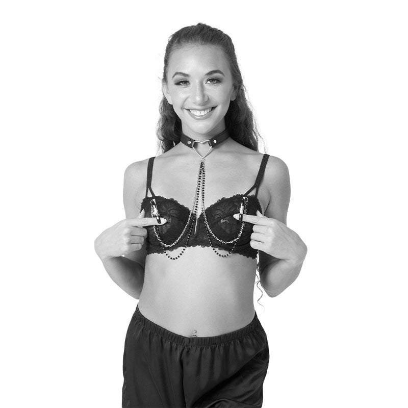 Sex & Mischief Bondage Toy – Metal Restraints – Black