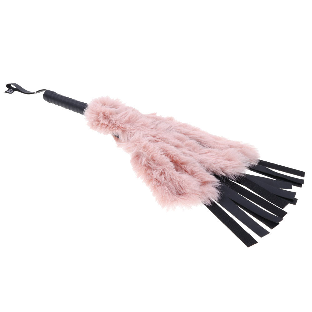 Sex & Mischief Bondage Toy – Faux Fur Flogger – Black – 50 cm