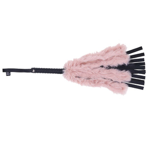 Sex & Mischief Brat black and pink faux fur flogger – image 3