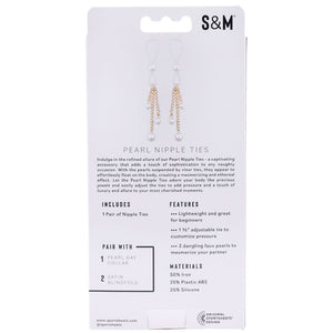 Sex & Mischief gold pearl nipple ties – image 6