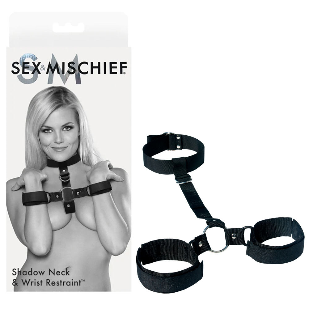Sex & Mischief Shadow neck and wrist restraint