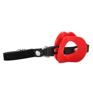 Sex & Mischief red silicone lips mouth gag – image 5