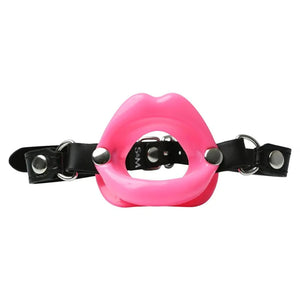 Sex & Mischief pink silicone lips mouth gag – image 4