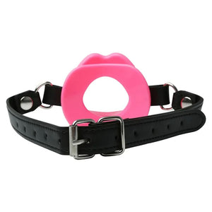 Sex & Mischief pink silicone lips mouth gag – image 5