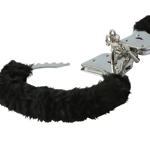 Sex & Mischief black furry handcuffs – image 5