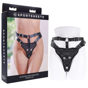 Sportsheets Aurora black high-waisted strap-on harness