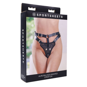 Sportsheets Aurora black high-waisted strap-on harness – image 9