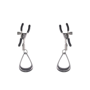 Sportsheets Velvet Noir gunmetal tuggable nipple clamps – image 4