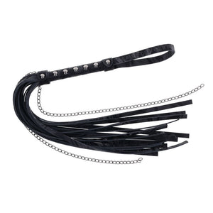 Sportsheets Velvet Noir black chain flogger – image 5