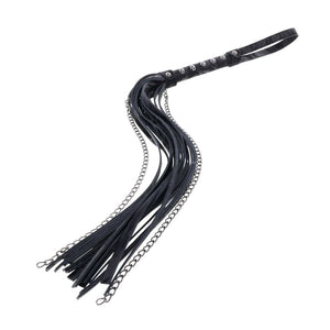 Sportsheets Velvet Noir black chain flogger – image 7