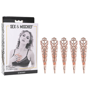 Sex & Mischief Brat rose gold sensory fingertips