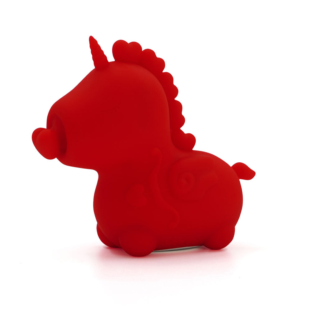 Unihorn Stimulator – USB Rechargeable, Body-Safe Silicone – Red