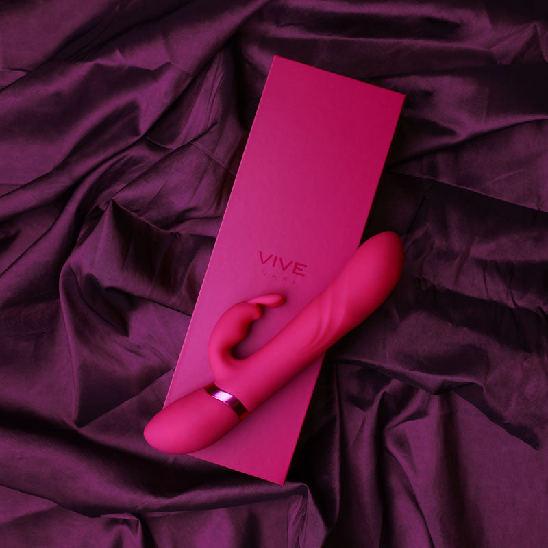 VIVE Vibrator – USB Rechargeable, Body-Safe Silicone – Pink – 24.1 cm