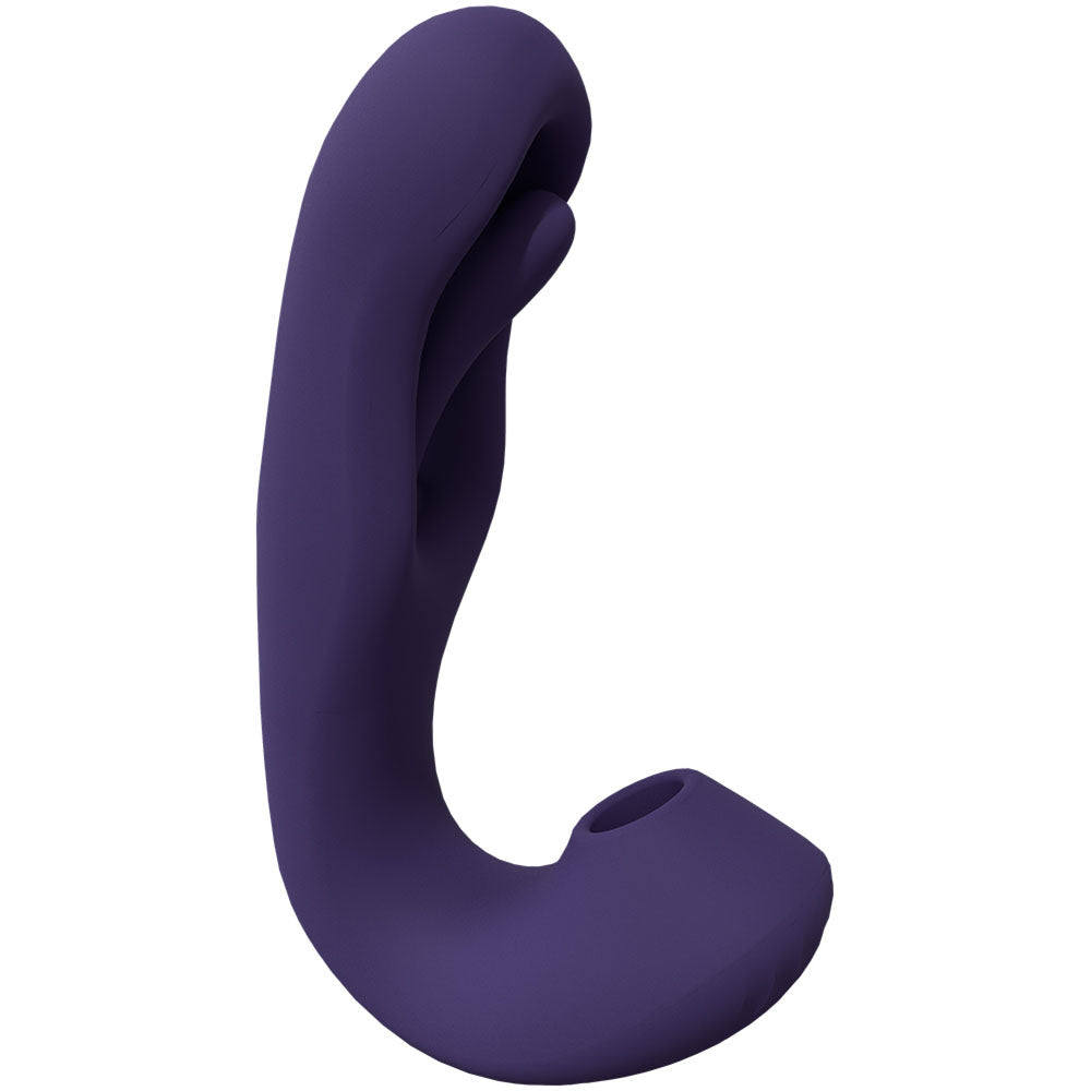 VIVE Vibrator – Rechargeable, Air Pulsation – Body-Safe Silicone – Purple