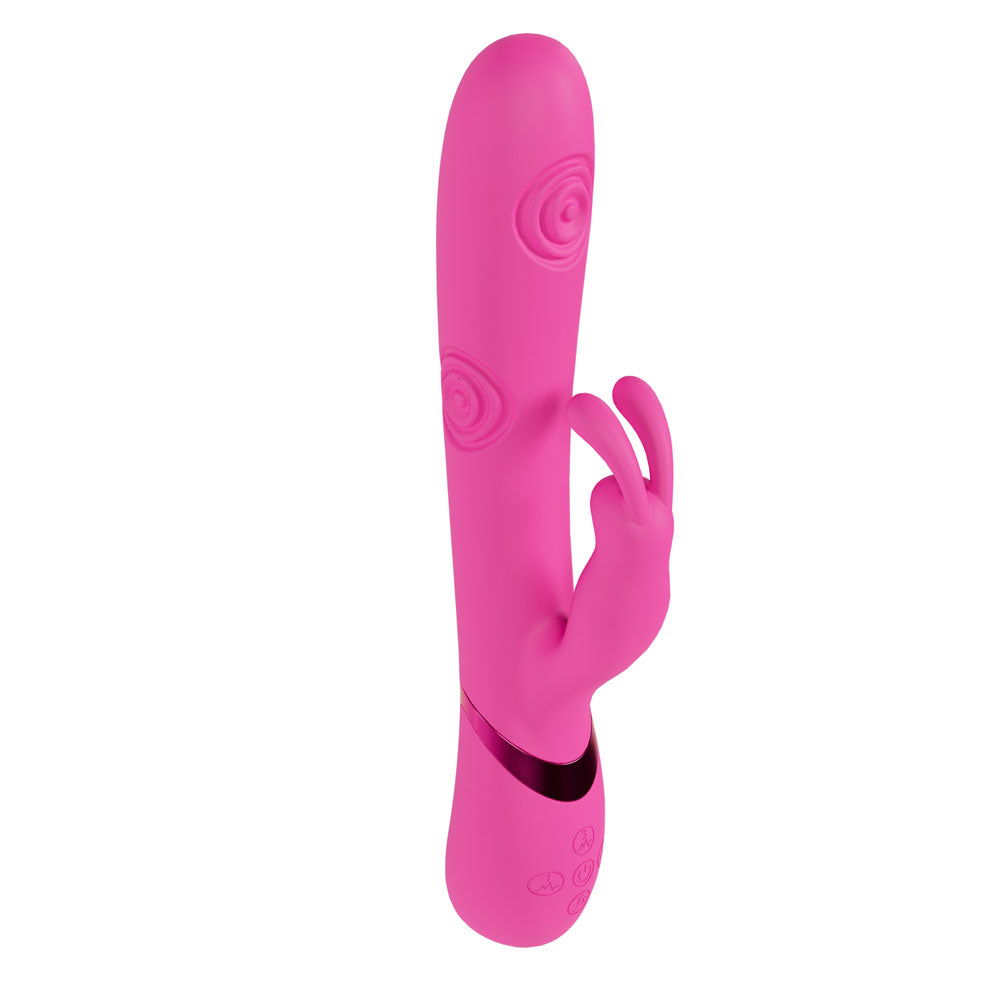 VIVE Vibrator – USB Rechargeable, Body-Safe Silicone – Pink – 25 cm