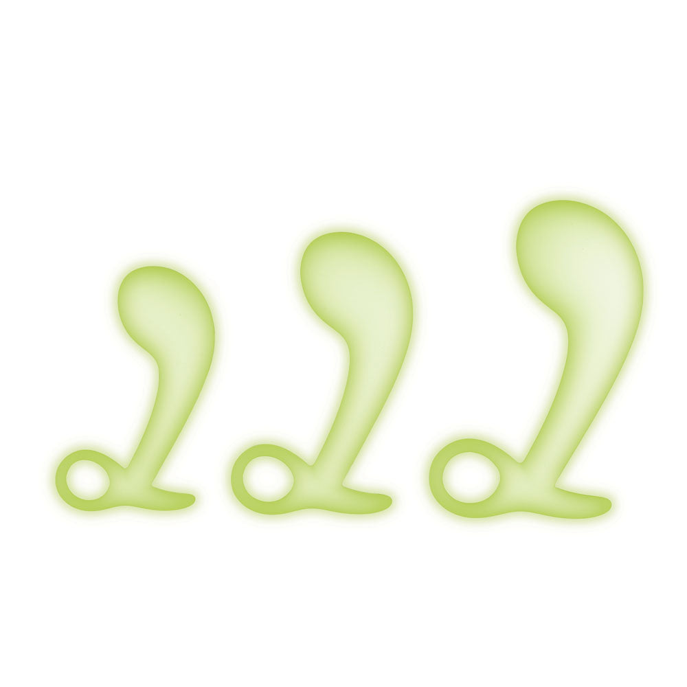 WhipSmart Anal Toys – Glow In The Dark – Set of 3 Sizes