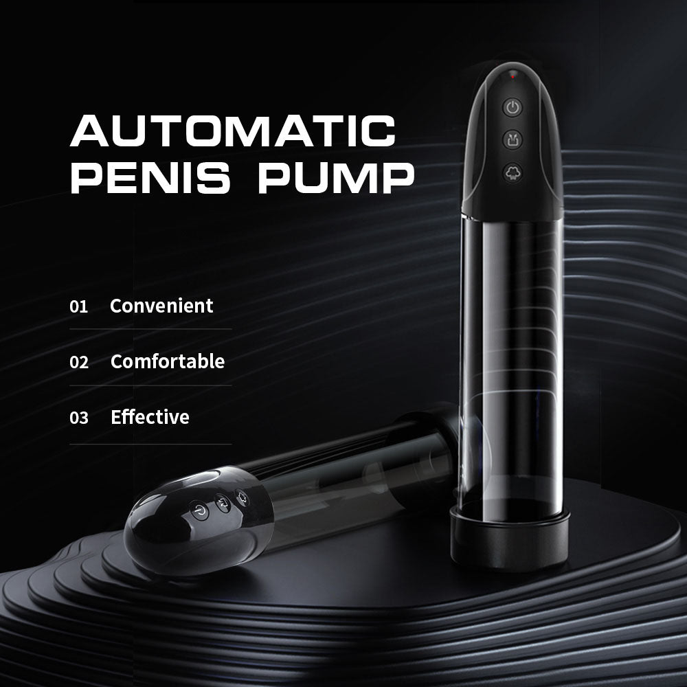 LuvPump Automatic Penis Pump – Rechargeable Personal Enhancer – Clear