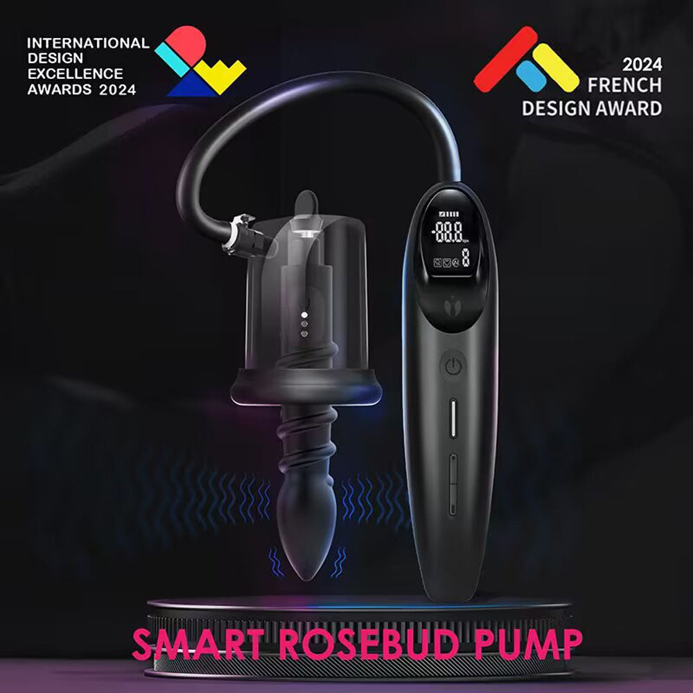 LuvPump Rechargeable Anal Pump – Vibrating Probe – Body-Safe Silicone – Black
