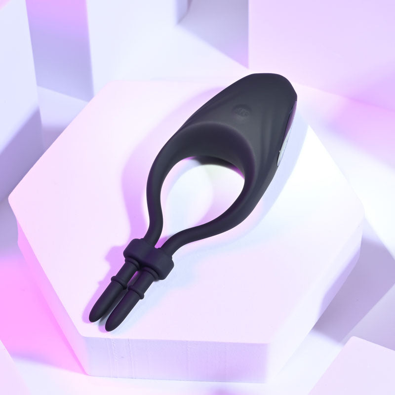Zero Tolerance PERFECT FIT - Black USB Rechargeable Vibrating Lasso Ring for Enhanced Pleasure