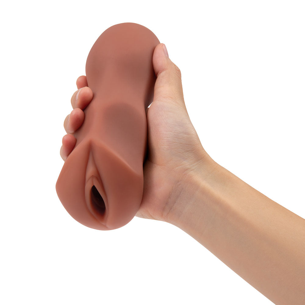 Zolo Masturbator – Body-Safe Material – Tan