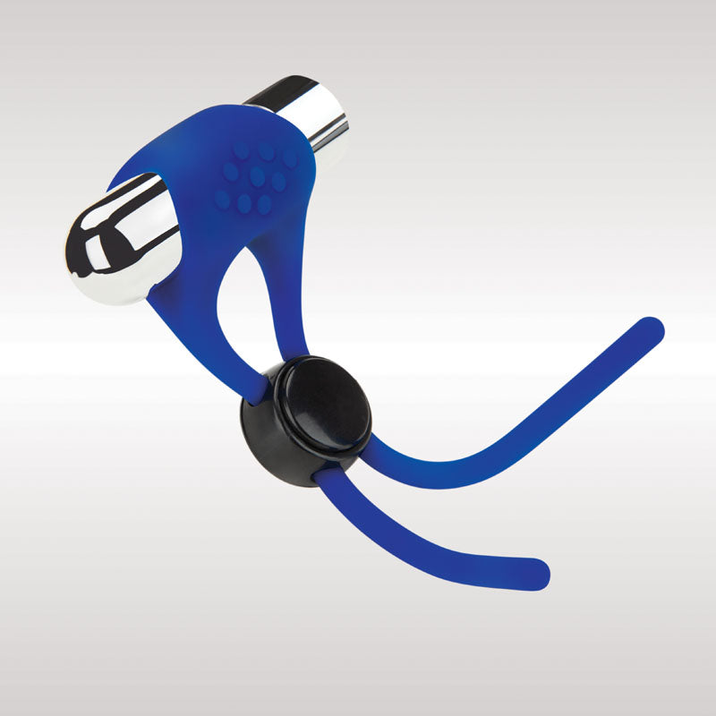 Zolo Cock Ring – Rechargeable, Adjustable – Blue