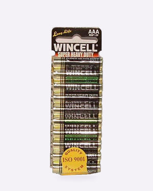 Wincell AAA super heavy duty batteries 10 pack