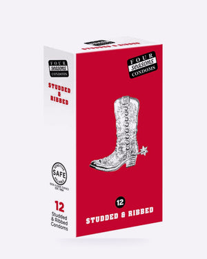 Four Seasons Studded & Ribbed Condoms