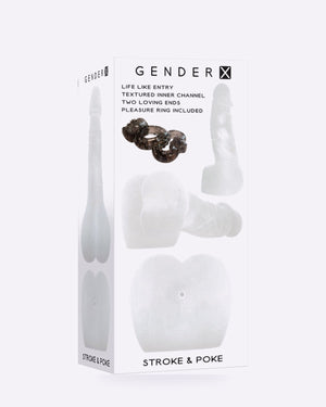Gender X Stroke & Poke Clear 2-in-1 Stroker Dong