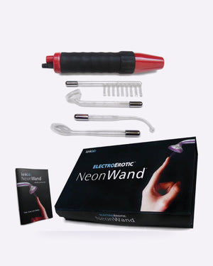 KinkLab Neon Wand Electrosex Kit with Adapter
