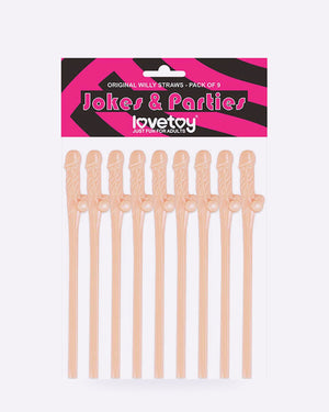 Lovetoy Jokes + Parties Original Willy Straws