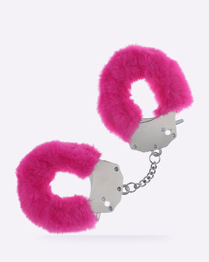 OUCH! pink heavy-duty fluffy handcuffs