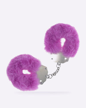 OUCH! purple heavy-duty fluffy handcuffs